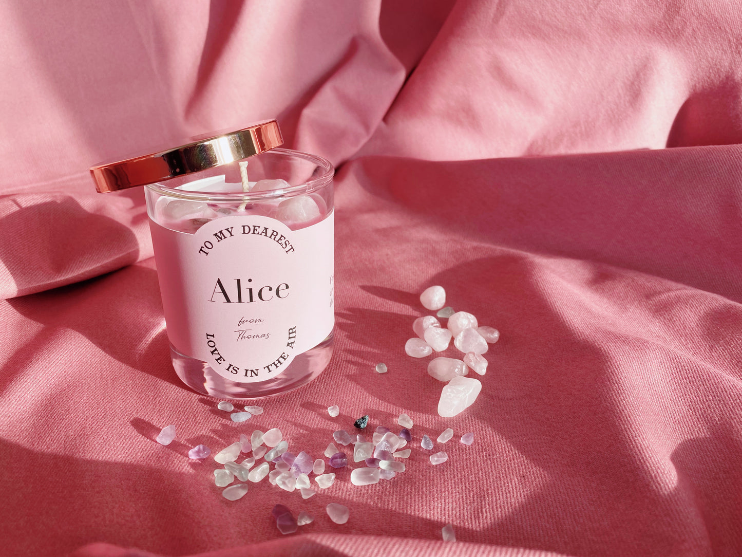 Personalised Candles with Gems